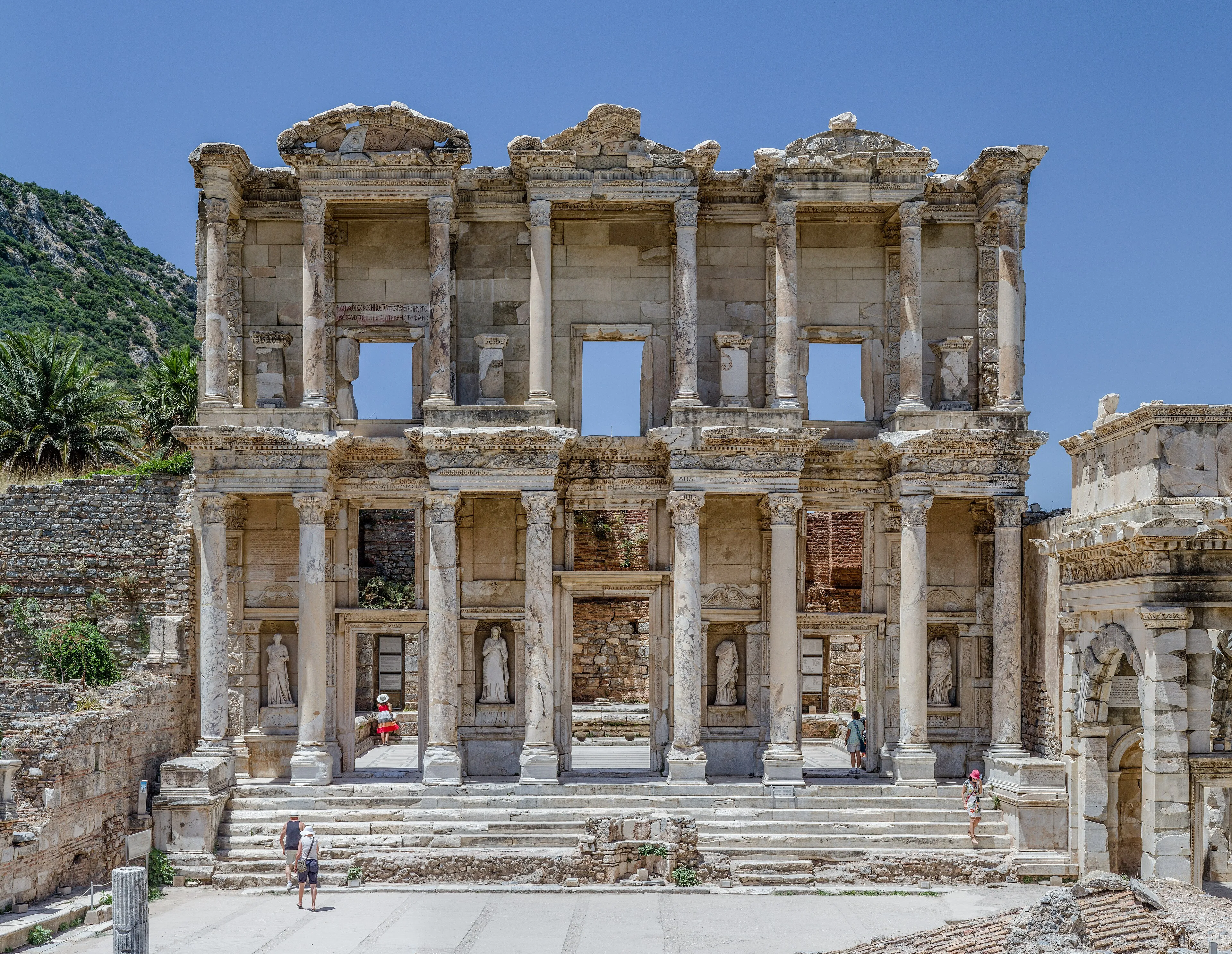 The Library of Celsus (Greek: Βιβλιοθήκη του Κέλσου) is an ancient Roman building in Ephesus, Anatolia, located near the modern town of Selçuk, in the İzmir Province of western Turkey. 